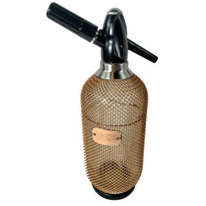 Ketel One Vodka Copper Chainmail Art Deco Seltzer or Soda Spritzer Bottle 2005